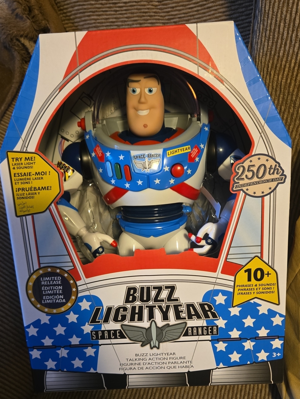 Disney Buzz Lightyear 50th Anniversary Action Figure - White, Blue & Red